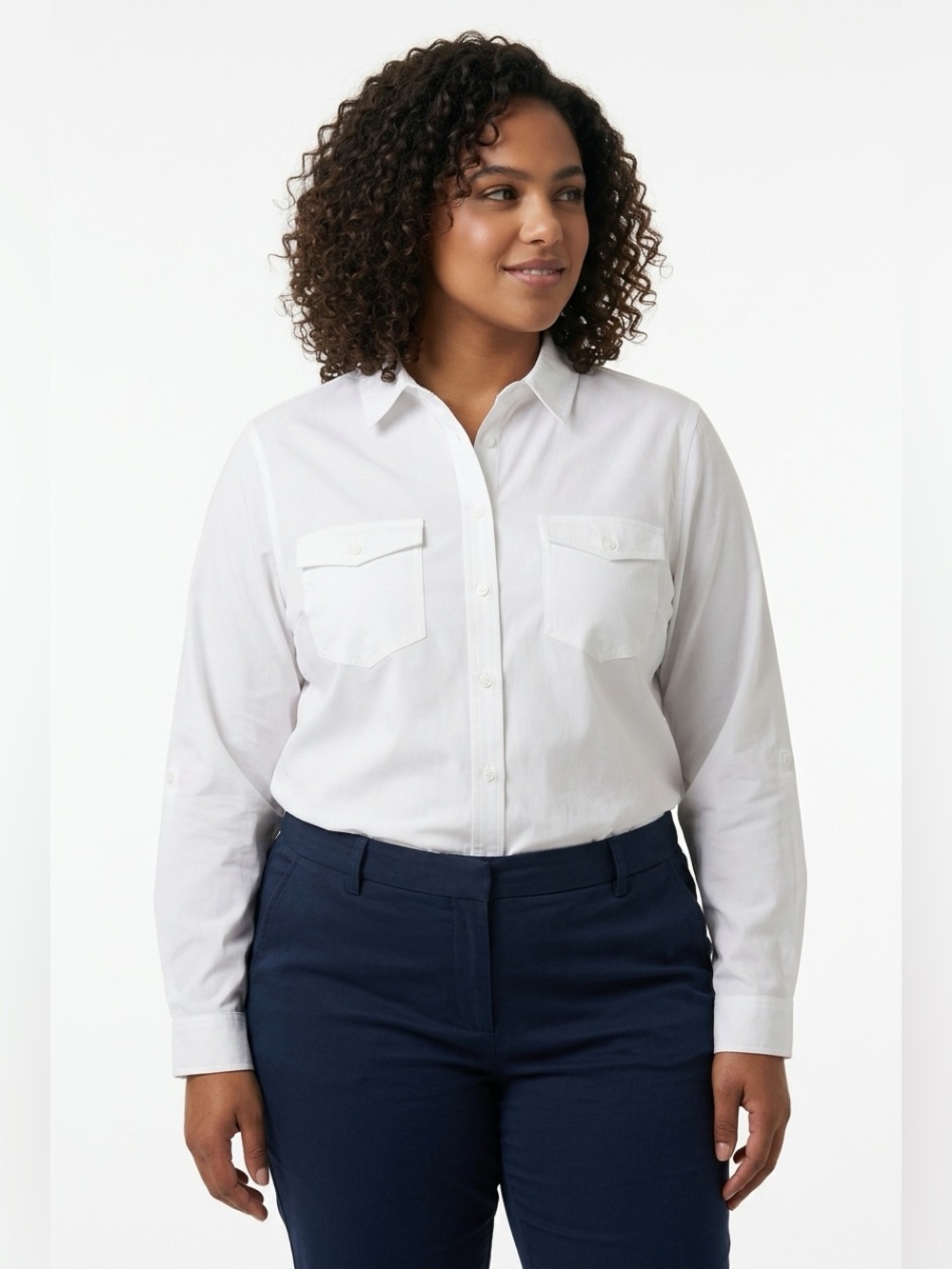Eddie Bauer classic white shirt
